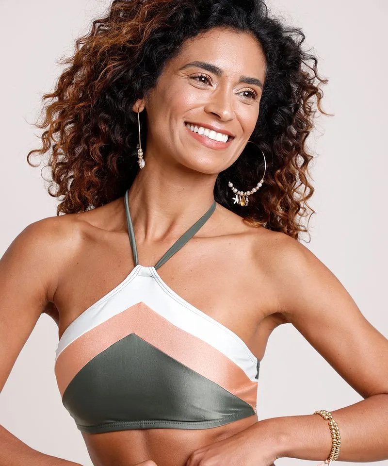 Biquini top halter feminino